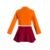 Velma Crop Top and Skating Skirt Costume