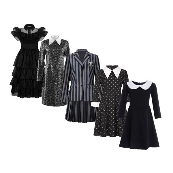 Wednesday Addams Nevermore Academy Black School Uniform